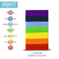 HOYOLS Hair Elastics Bands, No Metal Chakra Color Hair Ties Colored Ponytail Holder No Snag for Girls Women Thick Hair  - 7 Colors