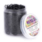 Elastics Rubber Bands for Black Hair Ties Braiding Ponytail Holders Plastic Rubberbands for Women Girls Black Hair Crafts Office Supplier Money No Damage by HOYOLS