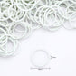 White Hair Rubber Bands for Hair Ties, Small Elastics Bands Ponytail Holders for Women Baby Girls Kids Thick Hair Mini Student Crafts Office by HOYOLS
