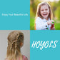 White Hair Rubber Bands for Hair Ties, Small Elastics Bands Ponytail Holders for Women Baby Girls Kids Thick Hair Mini Student Crafts Office by HOYOLS