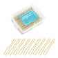 Hoyols U Shaped Hair Pins Blonde, U Shape Bobby Pins Metal Curved Curly Waved Bun Clips Hairpin for Buns Women Girls Grips Hairstyle Updo Thin Thick Hair, 100 Count 2.4 Inch (Blonde)
