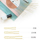 Hoyols U Shaped Hair Pins Blonde, Assorted Size U Shape Bobby Pins, Metal Curved Curly Bun Clips Hairpin Crimped Design with Ball Tips for Buns Women Girls Grips Hairstyle Updo Thin Thick Hair Gold, 150 Count Bulk Pack (Blonde)