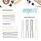 Hoyols U Shaped Hair Pins Silver, Assorted Size U Shape Bobby Pins, Metal Curved Curly Bun Clips Hairpin Crimped Design with Ball Tips for Buns Women Girls Grips Hairstyle Updo Thin Thick Hair Gold, 150 Count Bulk Pack (Silver)